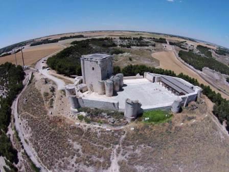 Vista aérea Castillo de Íscar